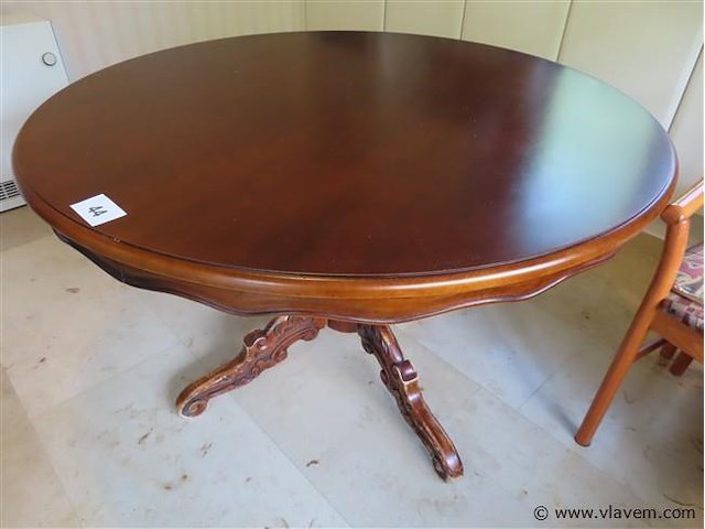 Antieke ronde tafel - afbeelding 1 van  3