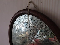 Antieke spiegel ovaal - afbeelding 2 van  3
