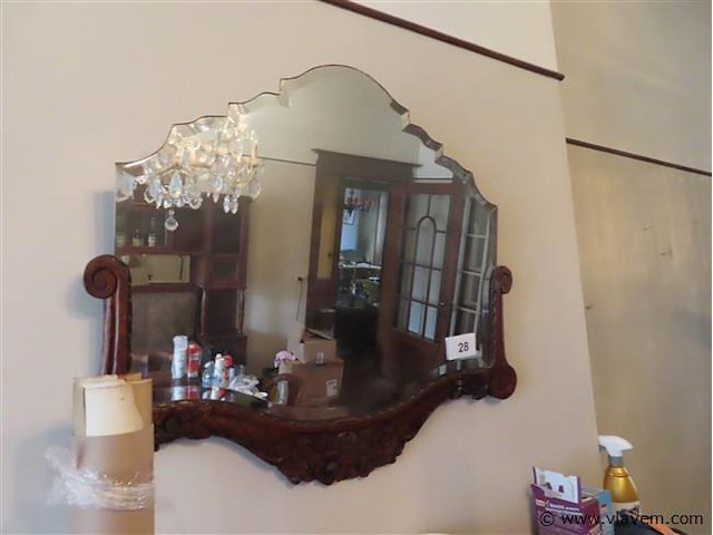 Antieke spiegel - afbeelding 1 van  3