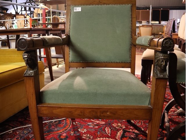 Antieke stoel franse stijl (x2) - afbeelding 5 van  9