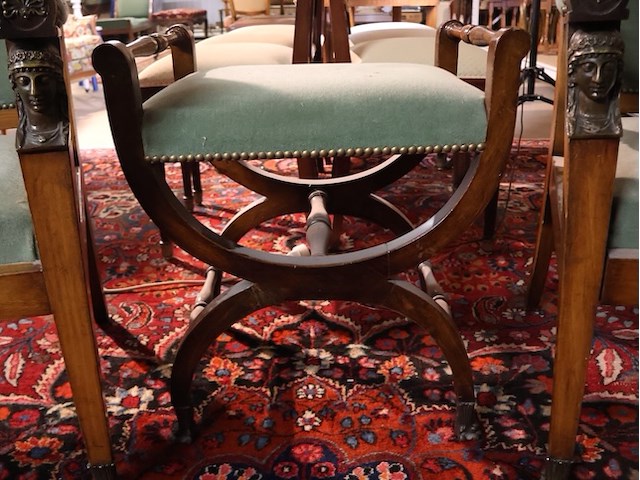 Antieke stoel franse stijl (x2) - afbeelding 8 van  9