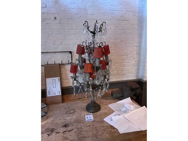 Antieke tafellamp (2x) - afbeelding 2 van  4