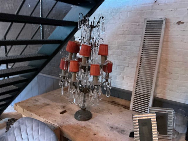 Antieke tafellamp (2x) - afbeelding 3 van  4