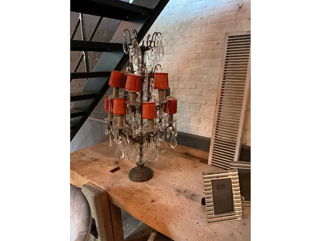 Antieke tafellamp (2x) - afbeelding 4 van  4