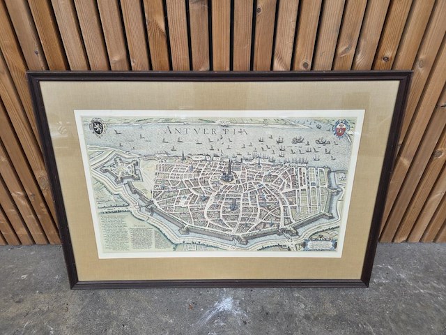 Antieke tekening antwerpen - afbeelding 1 van  7