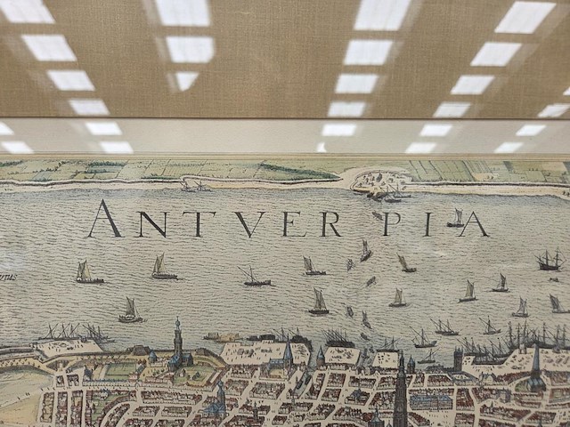 Antieke tekening antwerpen - afbeelding 2 van  7