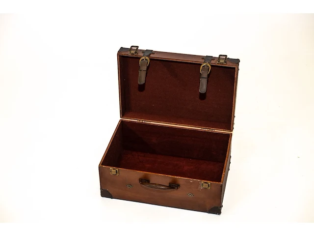 Antieke vintage reiskoffer - afbeelding 4 van  4
