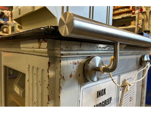 Antieke vitrine toonbank/toog - afbeelding 4 van  10