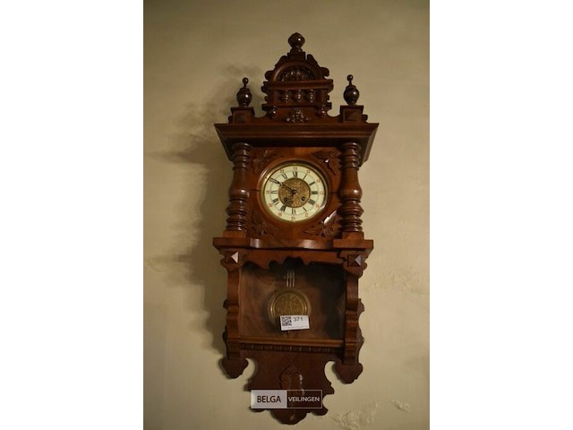Antieke wandklok (vrijslinger) - afbeelding 1 van  4
