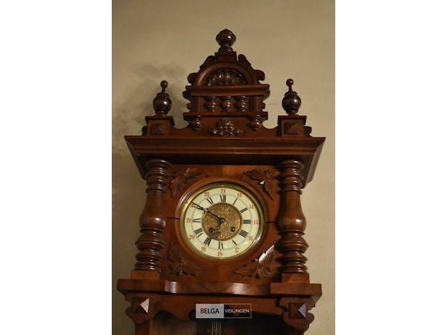 Antieke wandklok (vrijslinger) - afbeelding 2 van  4