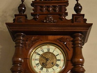 Antieke wandklok (vrijslinger) - afbeelding 2 van  4