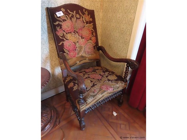 Antieke zetel - afbeelding 1 van  3