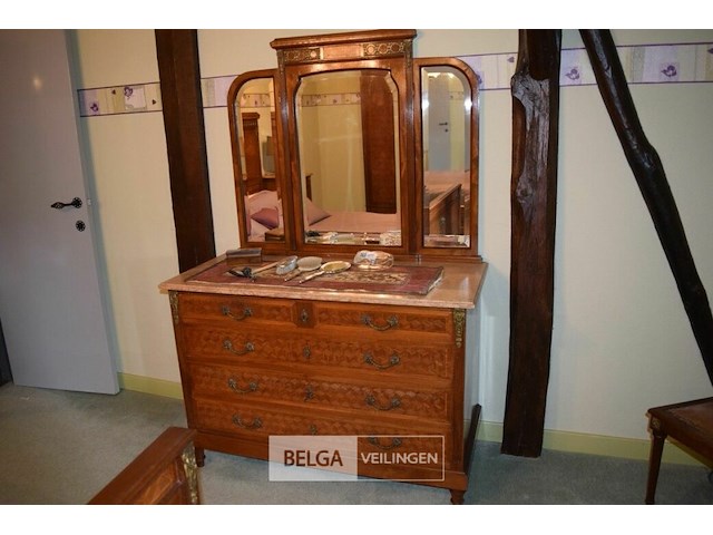 Antieken 2 persoons slaapkamer franse stijl - afbeelding 9 van  10