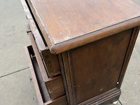 Antieken bureautafel + vintage salontafel - afbeelding 2 van  13