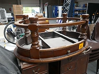 Antieken bureautafel + vintage salontafel - afbeelding 5 van  13