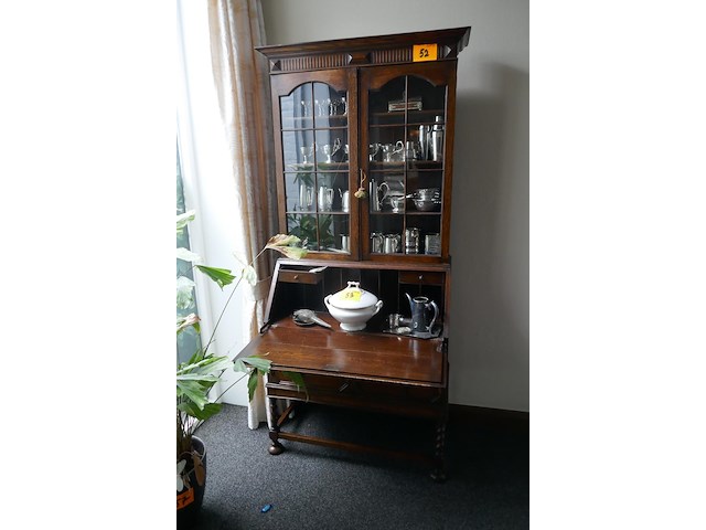 Antieken engelse bureau secretaire - afbeelding 1 van  4