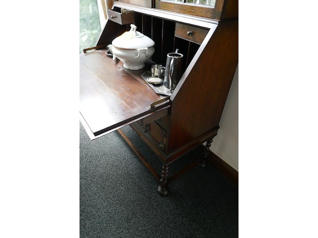 Antieken engelse bureau secretaire - afbeelding 3 van  4