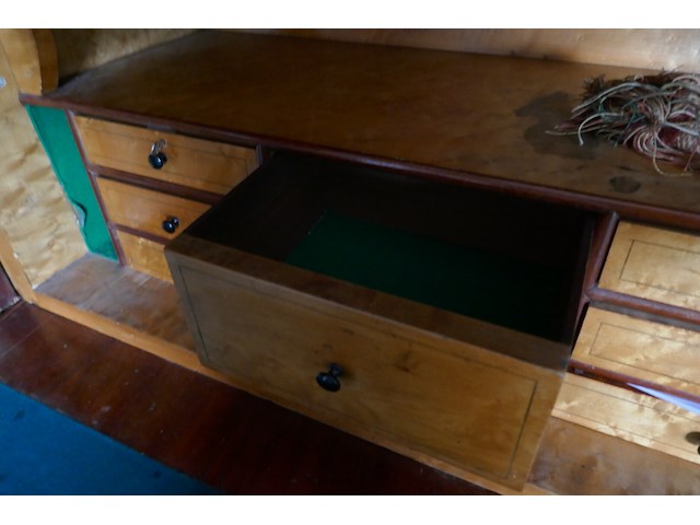 Antieken klepsecretaire beidermeier stijl - afbeelding 3 van  5