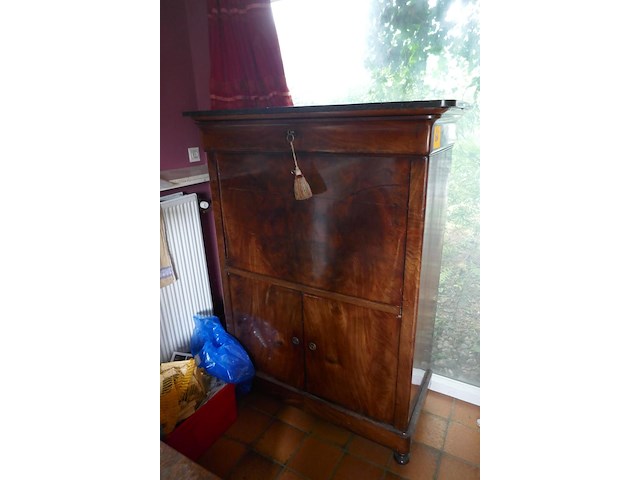 Antieken klepsecretaire beidermeier stijl - afbeelding 4 van  5