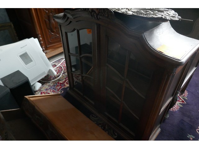 Antieken secretaire met vitrine - afbeelding 2 van  6