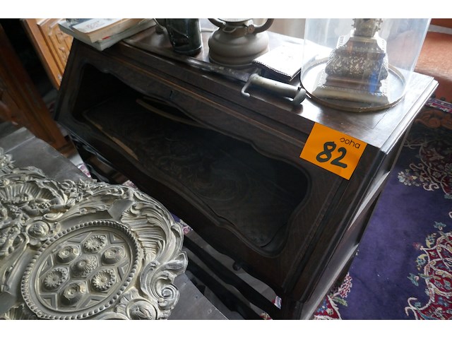 Antieken secretaire met vitrine - afbeelding 4 van  6