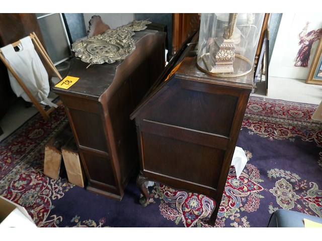 Antieken secretaire met vitrine - afbeelding 5 van  6