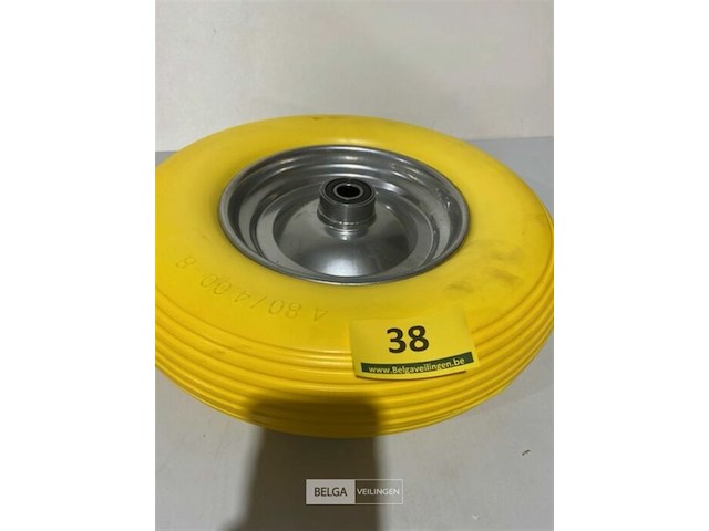 Antilek wiel geel 400mm - afbeelding 3 van  3