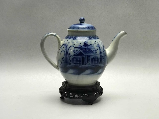 Antique 1800 english pearlware - staffordshire ware - chinoiserie - afbeelding 2 van  8