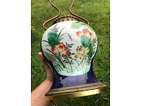 Antique chinese powder blue baluster vase. kangxi marked. - afbeelding 8 van  36