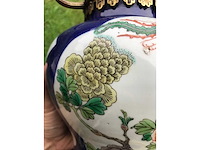 Antique chinese powder blue baluster vase. kangxi marked. - afbeelding 13 van  36