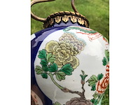 Antique chinese powder blue baluster vase. kangxi marked. - afbeelding 14 van  36