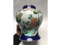 Antique chinese powder blue baluster vase. kangxi marked. - afbeelding 25 van  36