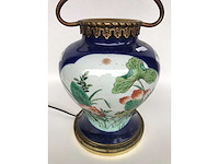 Antique chinese powder blue baluster vase. kangxi marked. - afbeelding 35 van  36