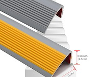 Antislip traprand van vinyl, zelfklevend grijs - afbeelding 4 van  4