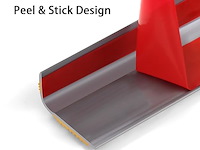 Antislip traprand van vinyl, zelfklevend grijs - afbeelding 2 van  4