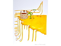 Antoine de saint exupery - le petit prince - litho - afbeelding 1 van  5