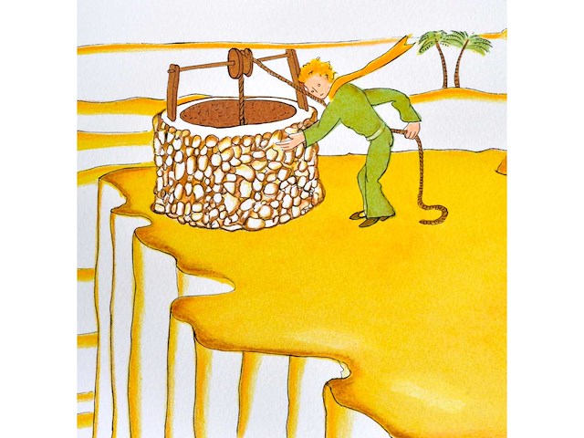 Antoine de saint exupery - le petit prince - litho - afbeelding 5 van  5