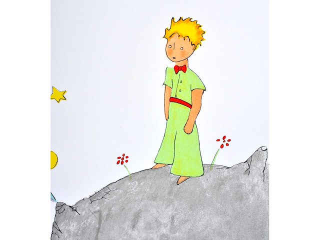 Antoine de saint exupery - le petit prince - litho - afbeelding 5 van  5
