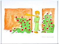 Antoine de saint exupery - le petit prince - litho - afbeelding 2 van  5