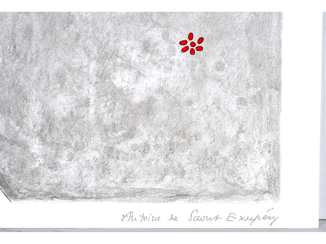 Antoine de saint exupery - le petit prince - litho - afbeelding 3 van  5