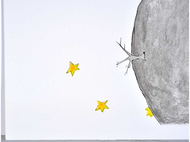 Antoine de saint exupery - le petit prince - litho - afbeelding 4 van  5