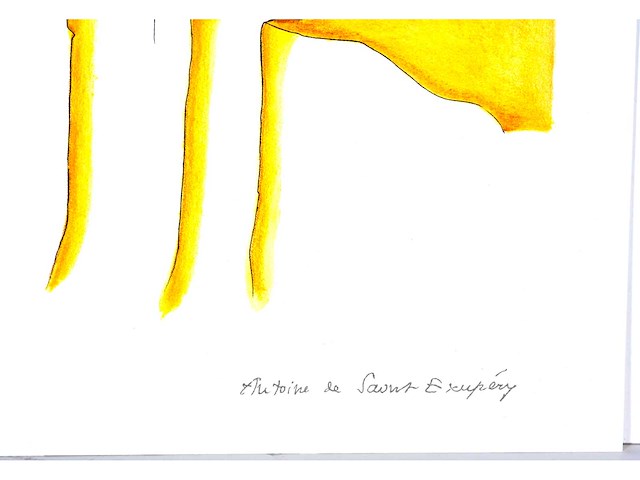 Antoine de saint exupery - le petit prince - litho - afbeelding 3 van  5