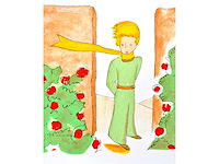 Antoine de saint exupery - le petit prince - litho - afbeelding 4 van  4