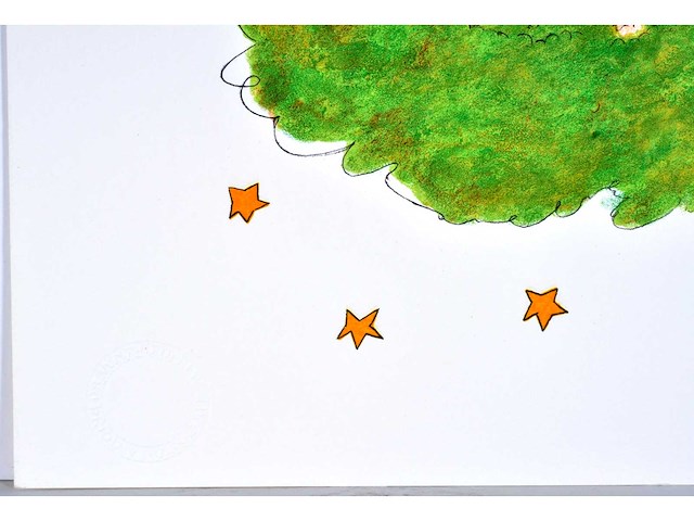 Antoine de saint exupery - le petit prince - litho - afbeelding 2 van  3