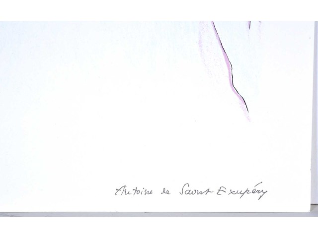 Antoine de saint exupery - le petit prince - litho - afbeelding 2 van  4