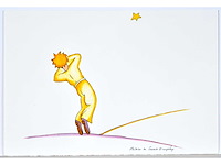 Antoine de saint exupery - le petit prince - litho - afbeelding 2 van  4