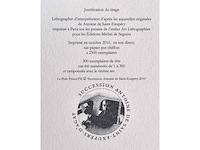 Antoine de saint exupery - le petit prince - litho - afbeelding 4 van  4