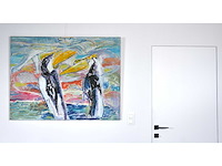 Anton vrede - strange relationship- olie op doek - 95x125 cm - 1987 - afbeelding 7 van  18