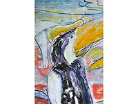 Anton vrede - strange relationship- olie op doek - 95x125 cm - 1987 - afbeelding 4 van  18