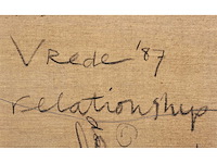 Anton vrede - strange relationship- olie op doek - 95x125 cm - 1987 - afbeelding 9 van  18